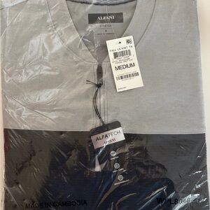 Alfani Two-Tone Gray and Black Pullover